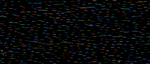 A dark, noisy image with scattered multicolored pixels.