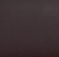 Close-up of dark brown leather texture with natural grain patterns.