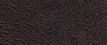 Close-up of dark brown textured leather surface.